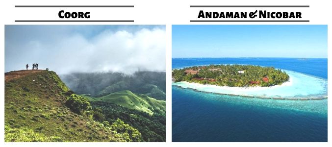 travel to coorg and andaman